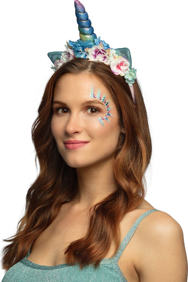 Eenhoorn Turquoise Blauw Tiara Diadeem