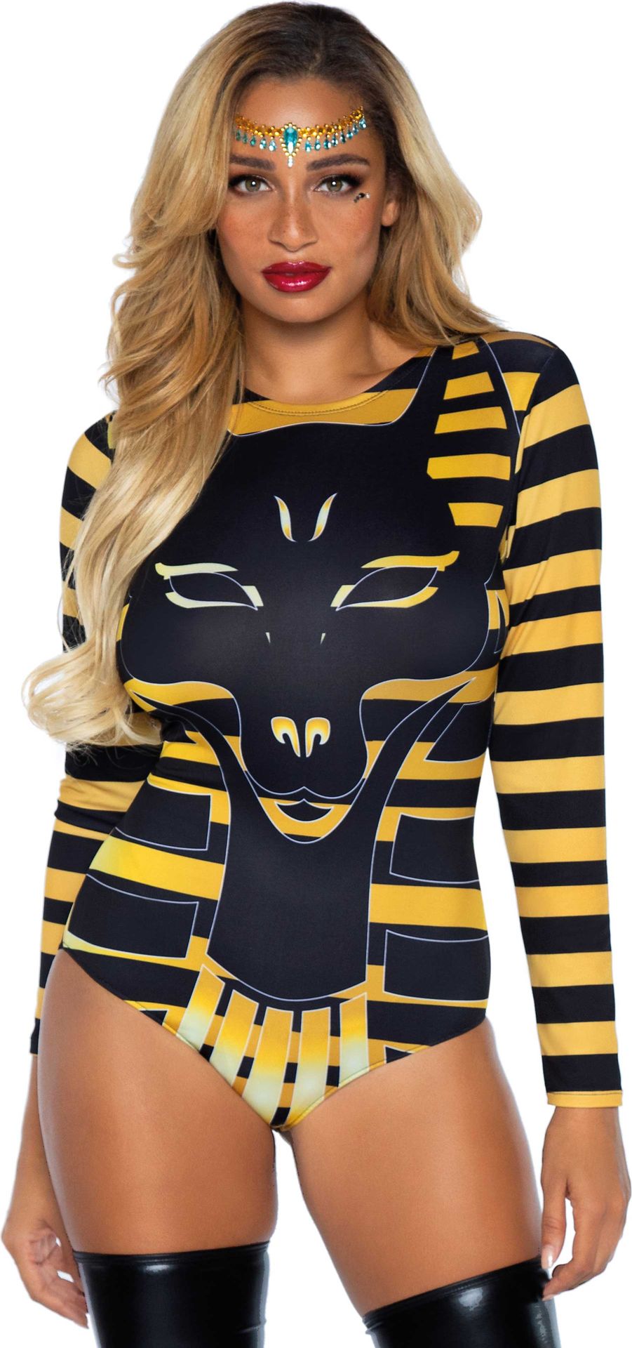Egyptische God Anubis Bodysuit Goud