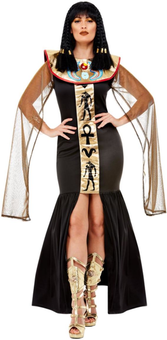Egyptische Godin Kostuum Dames Zwart
