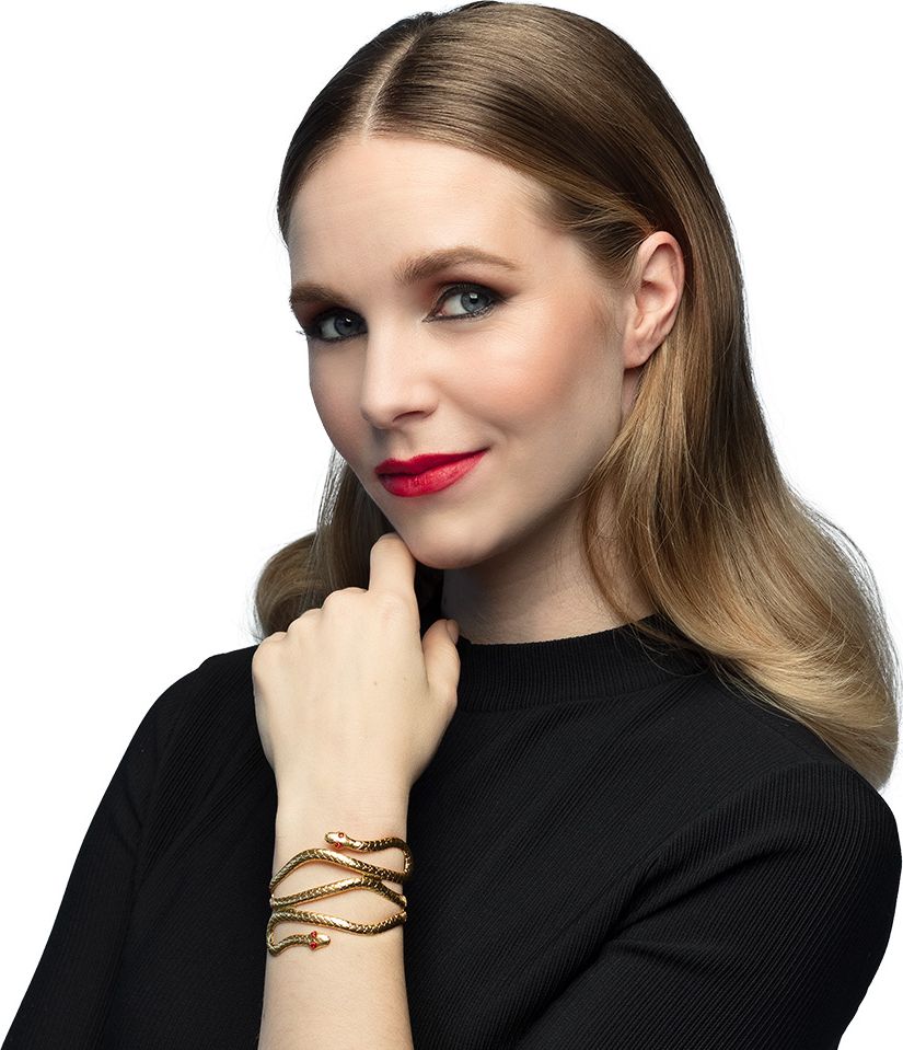 Egyptische Slangenarmband Goud