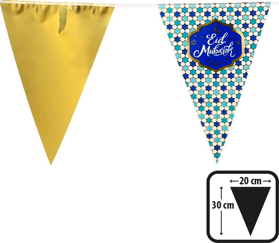 Eid Mubarak Folievlaggenlijn 6M