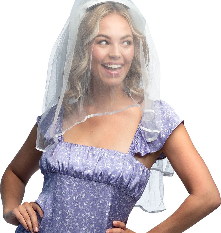 Elegante Bruidssluier met Clip Vrijgezellenfeest