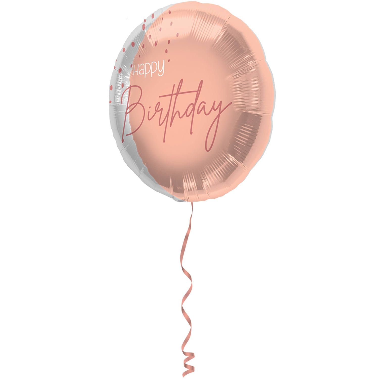 Elegante lush blush happy birthday folieballon