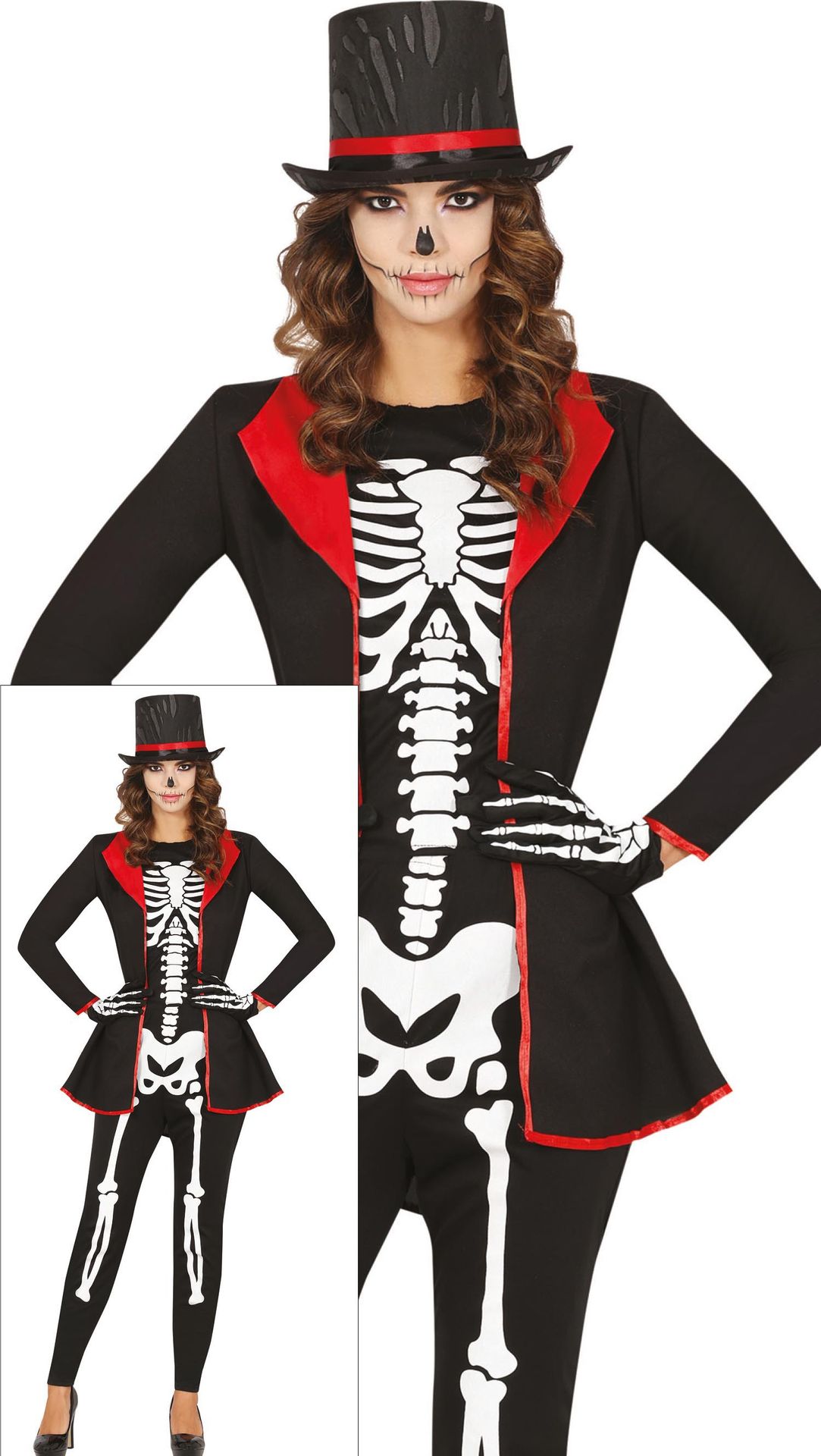 Elegante Skelet Kostuum Dames