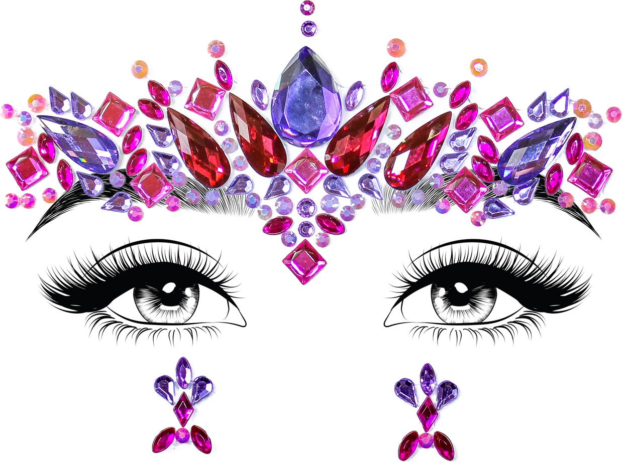 Elektra Gezicht Jewel Stickers