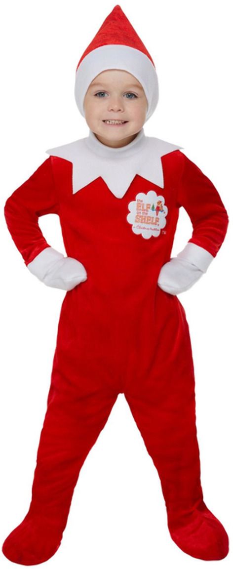Elf On The Shelf Jongens Kostuum Rood