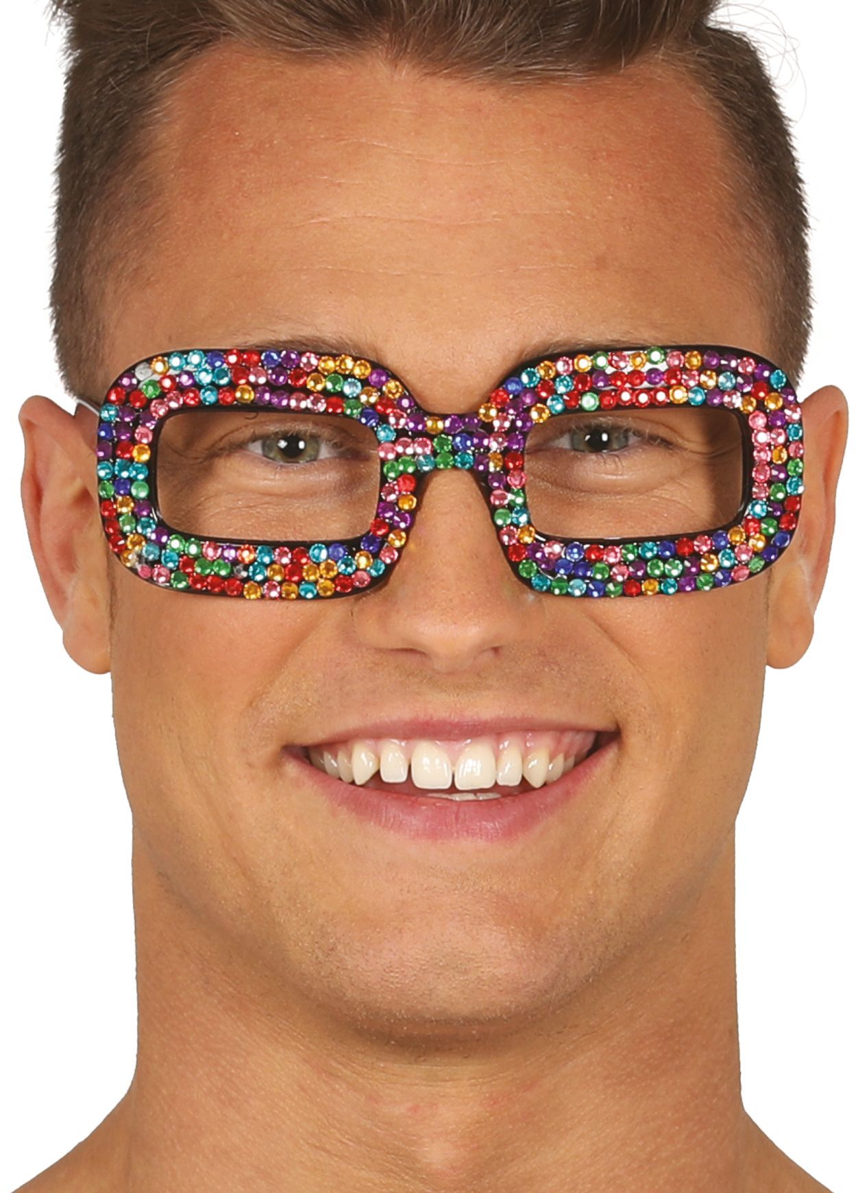 Elton John kleurrijke steentjes bril