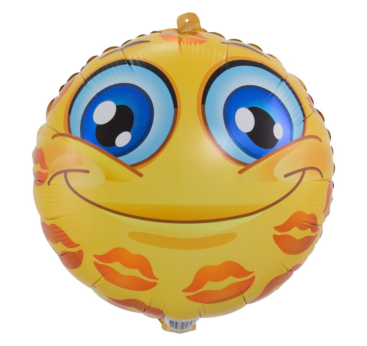 Emoticon kusjes folieballon
