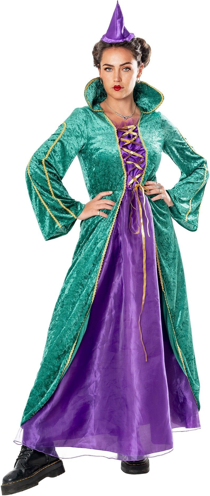 Enchanted Heks Kostuum Dames Groen Paars