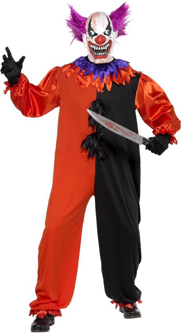 Enge Killer Clown Zwart Rood Pak