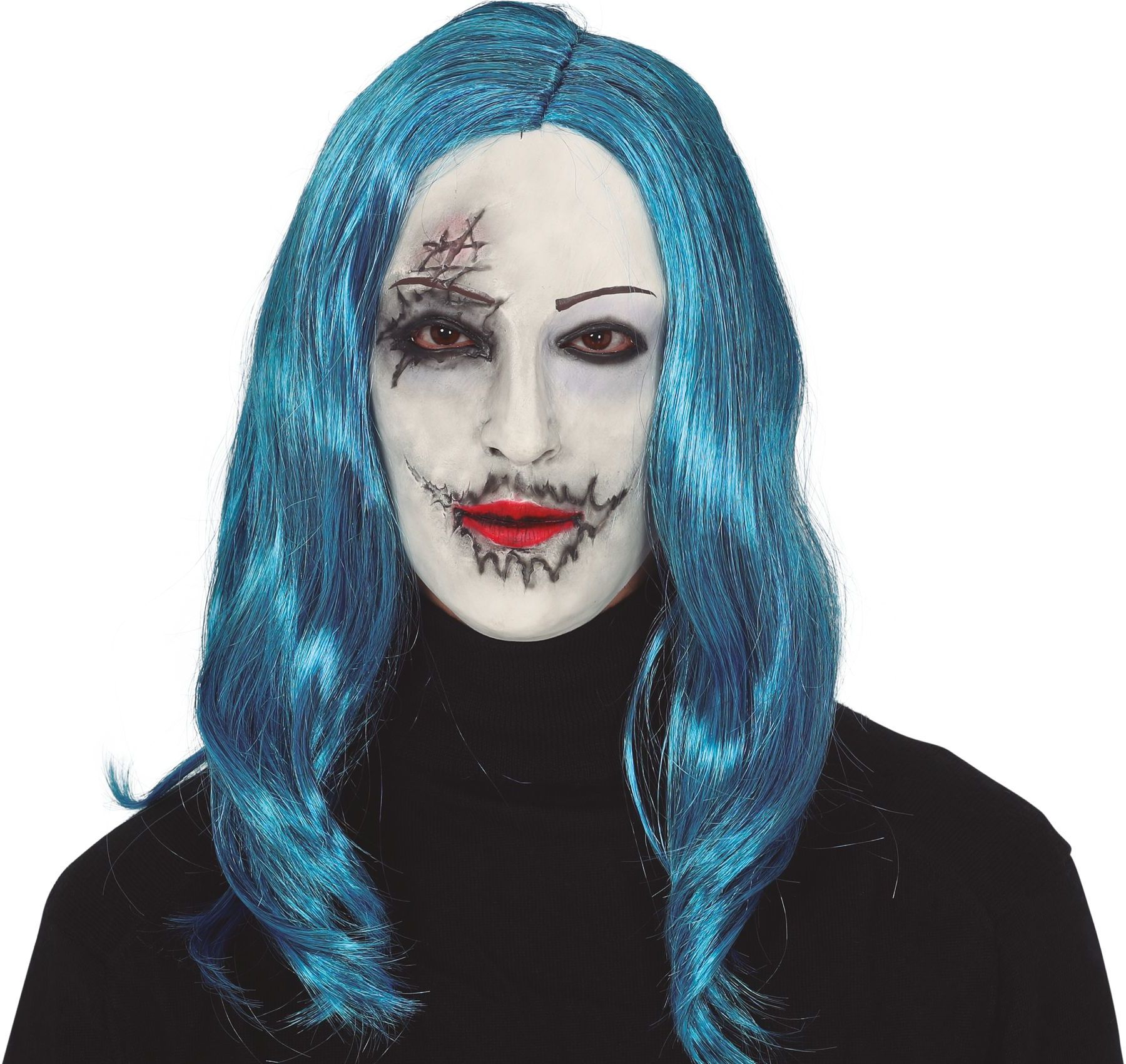 Enge Vrouw met Blauw Haar