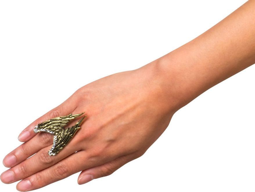 Engel Vleugeltjes Ring met Diamantjes