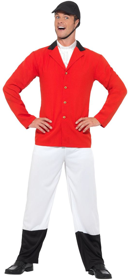 Engelse Jacht Kostuum Rood