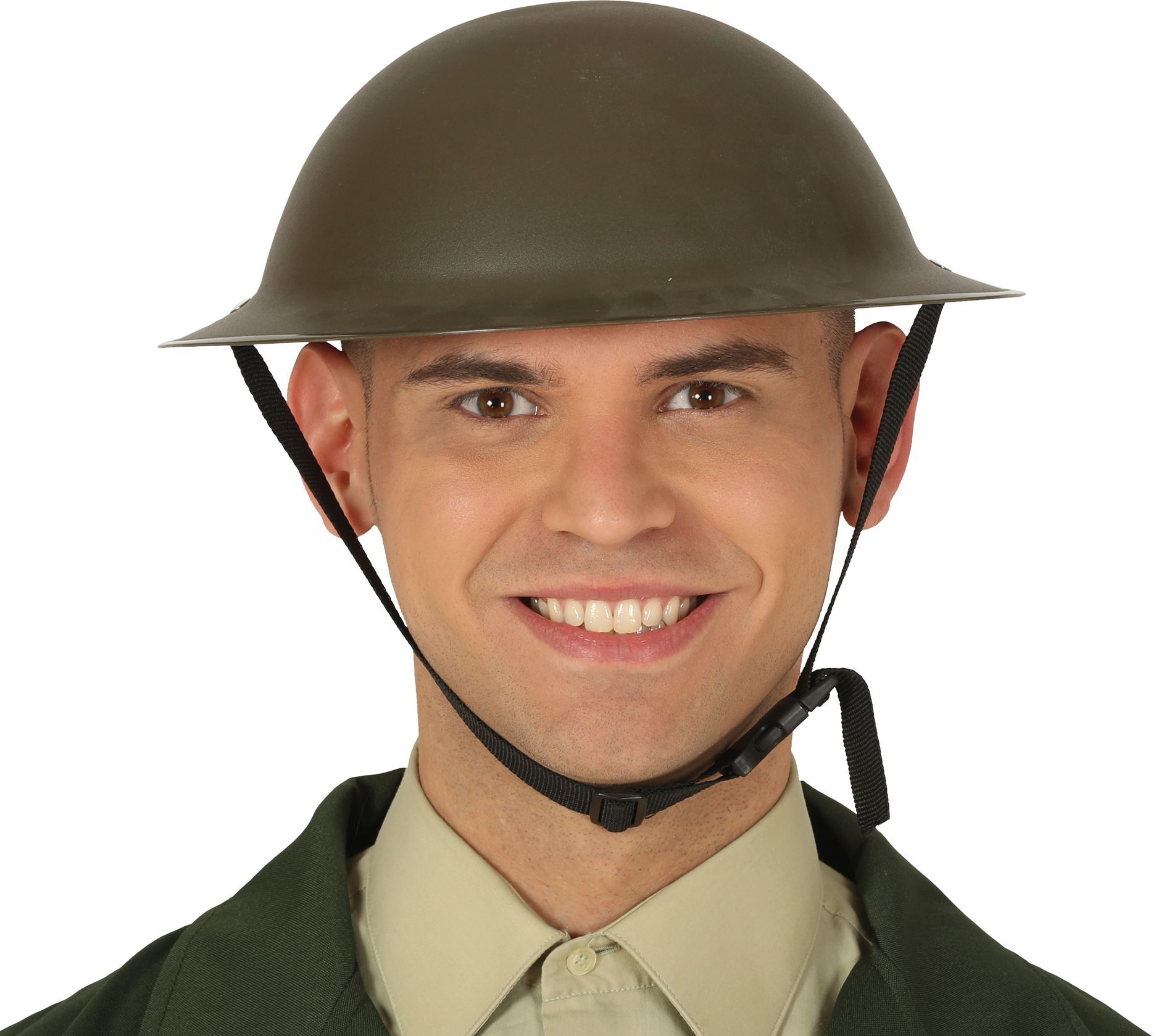 Engelse soldaten helm groen