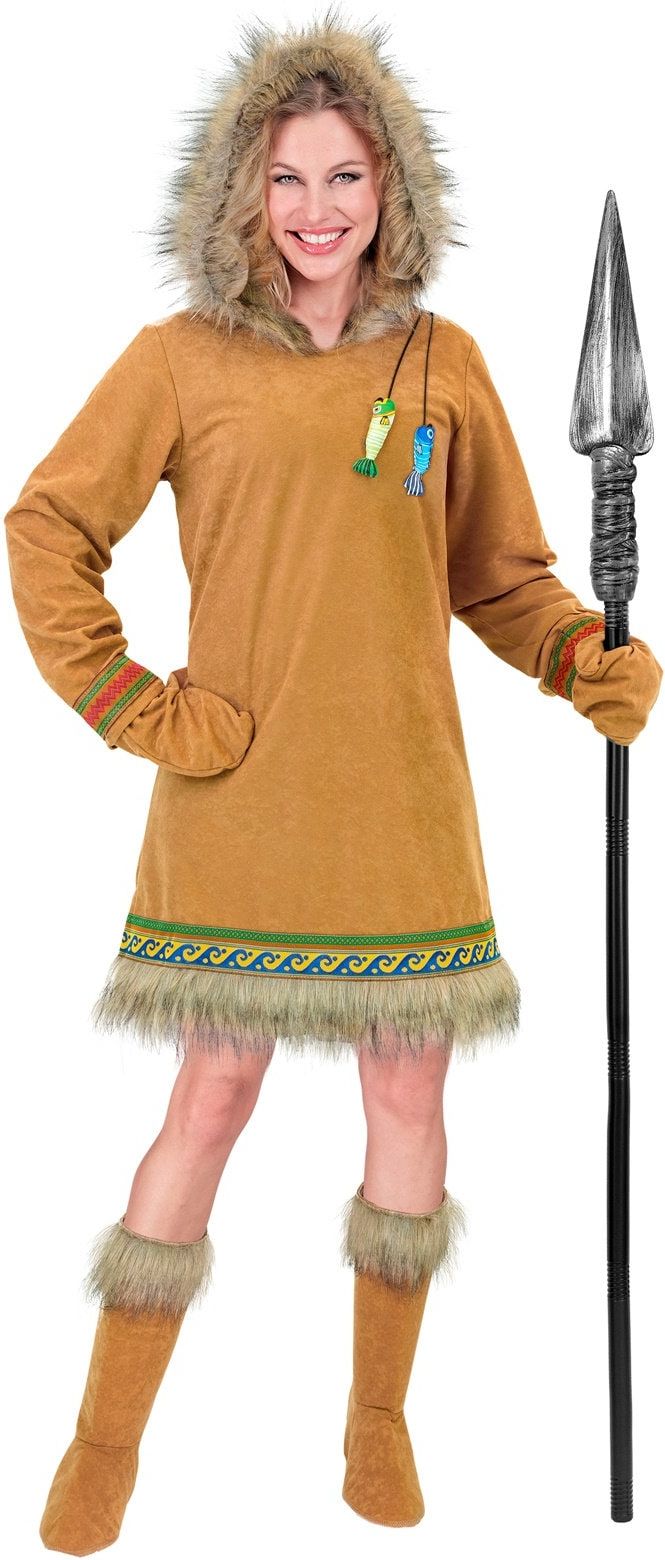 Eskimo Vissers Kostuum Dames Bruin