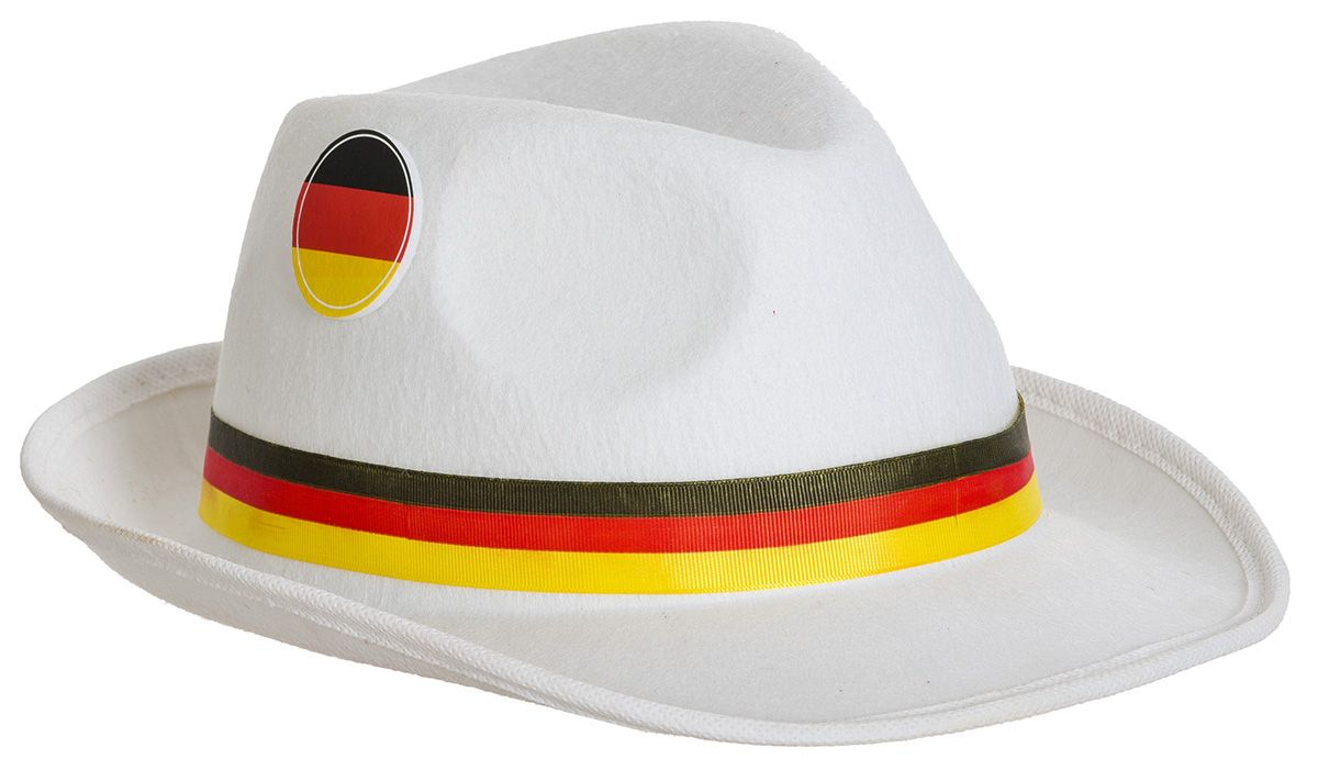 Fedora hoed Duitse vlag supporter