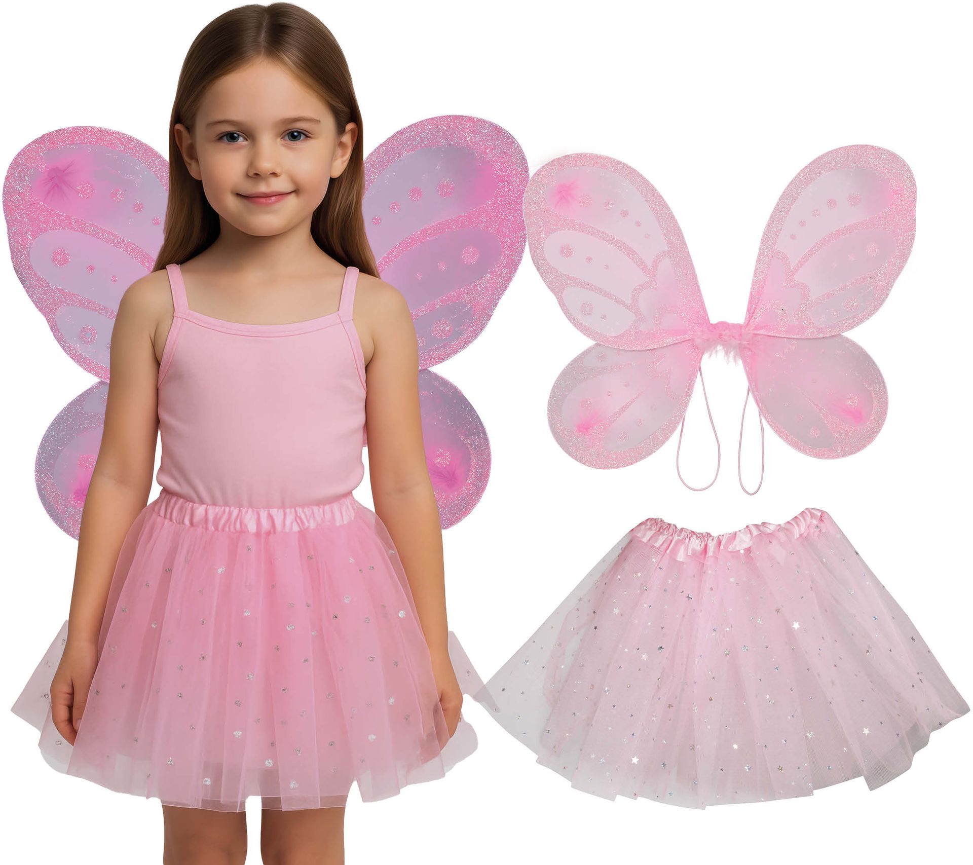 Feeën Tutu en Vleugels Roze Kinderen