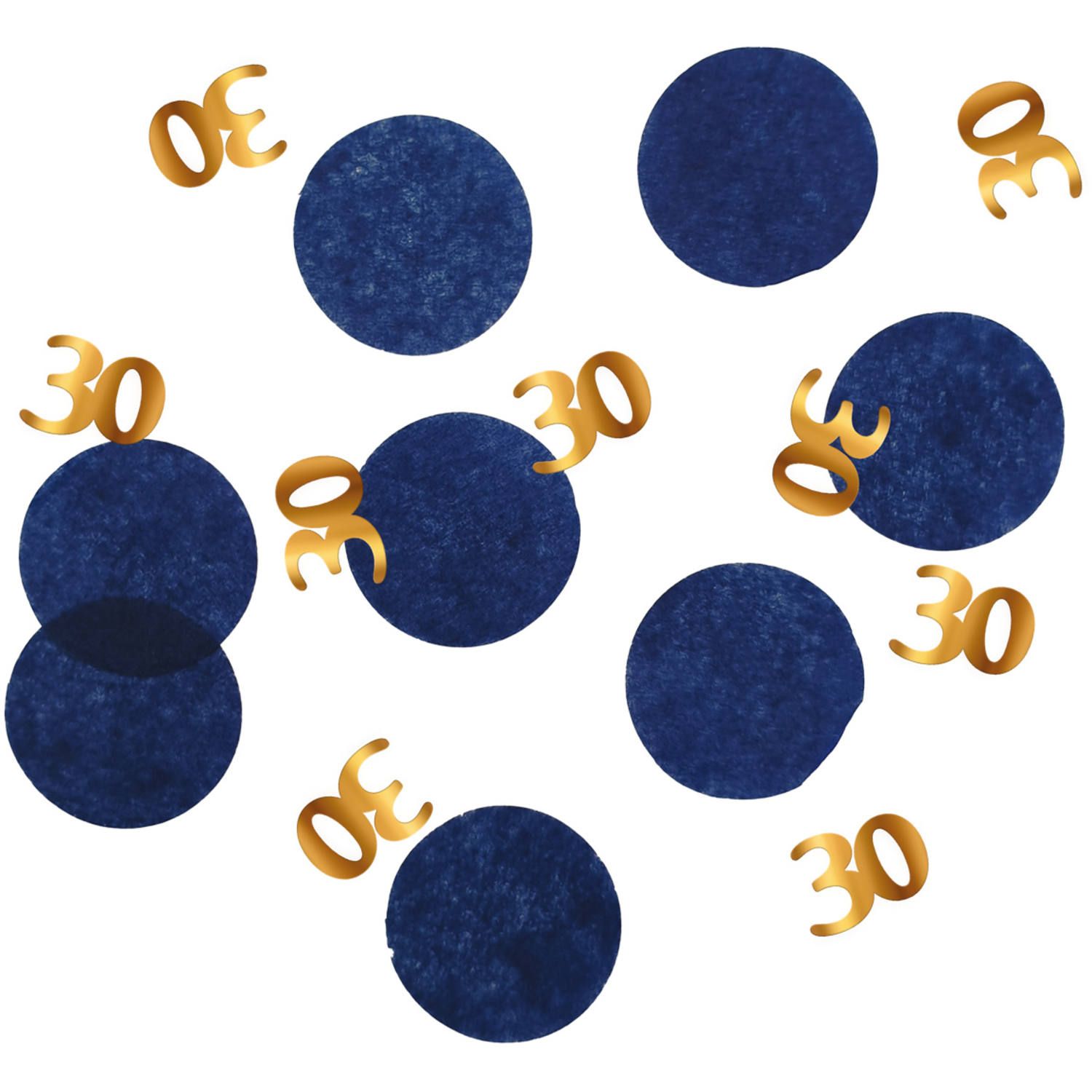 Feest confetti elegant true blue 30 jaar