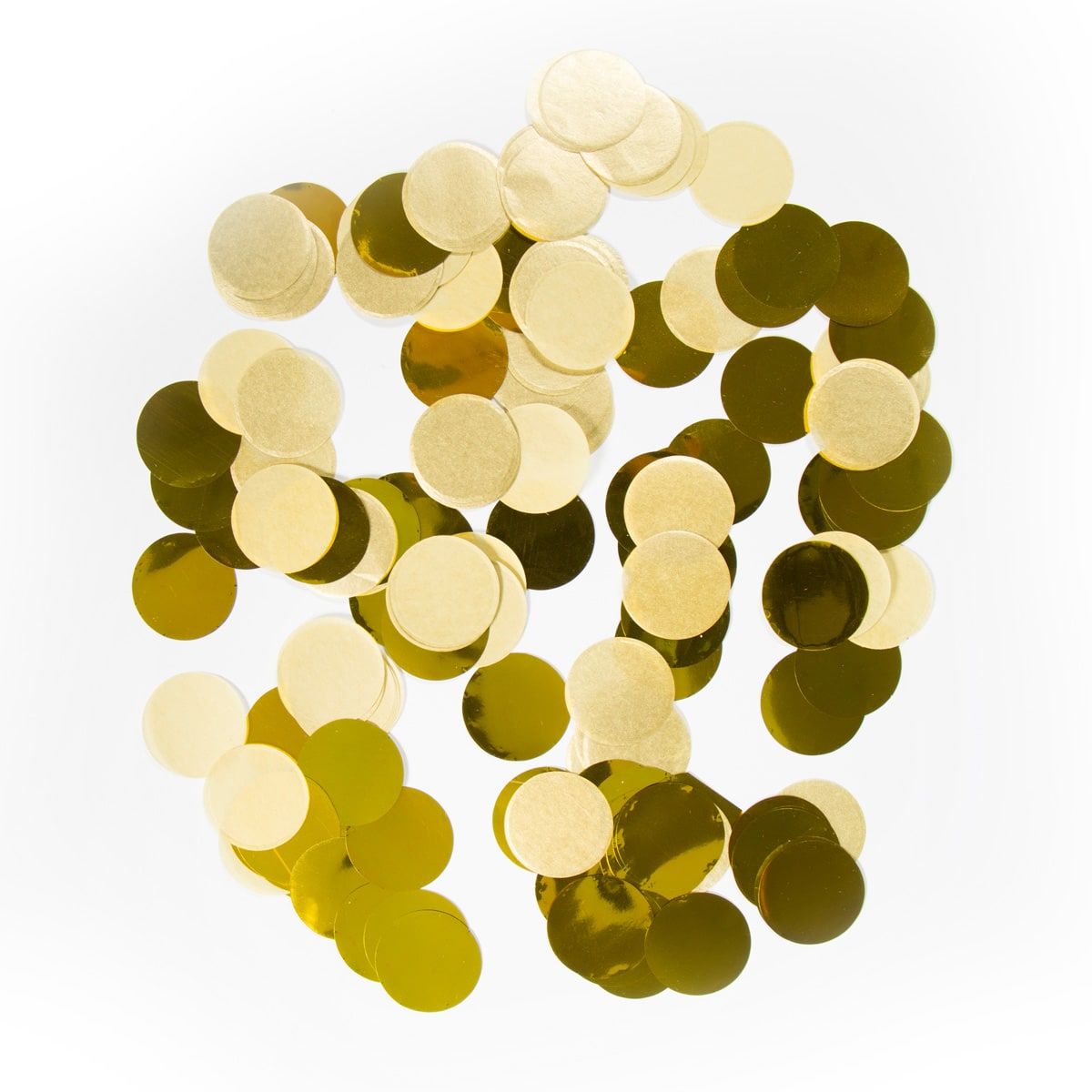 Feest confetti groot 14 gram goud
