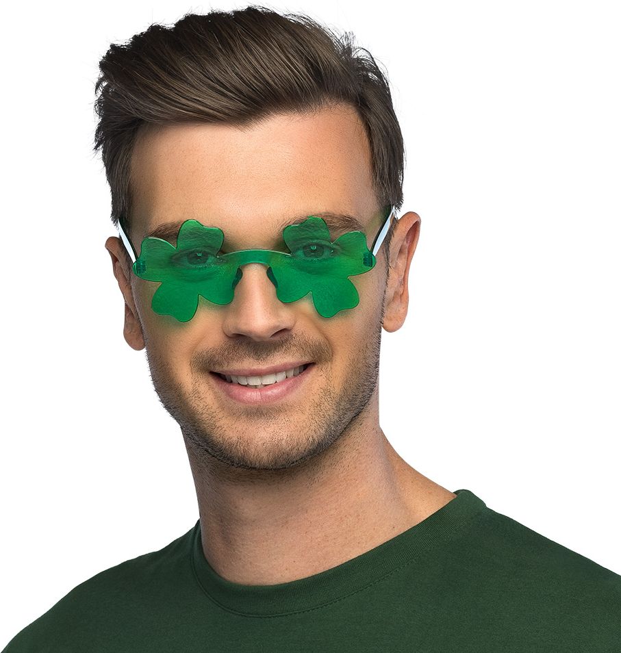 Feestbril Klavertje Vier St. Patrick's Day