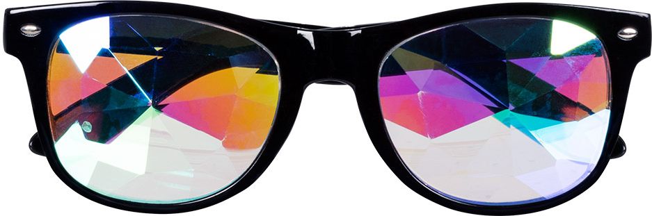 Feestbril met prisma effect