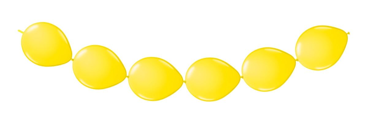 Feestelijk gele ballonnenslinger 3 meter