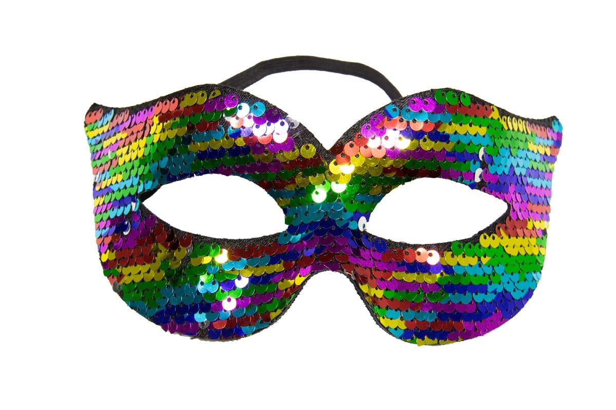 Feestelijk Oogmasker Omkeerbare Pailletten Multikleur