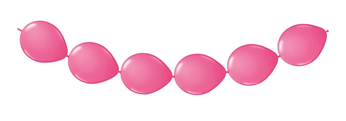 Feestelijk Roze Ballonnenslinger 3 Meter