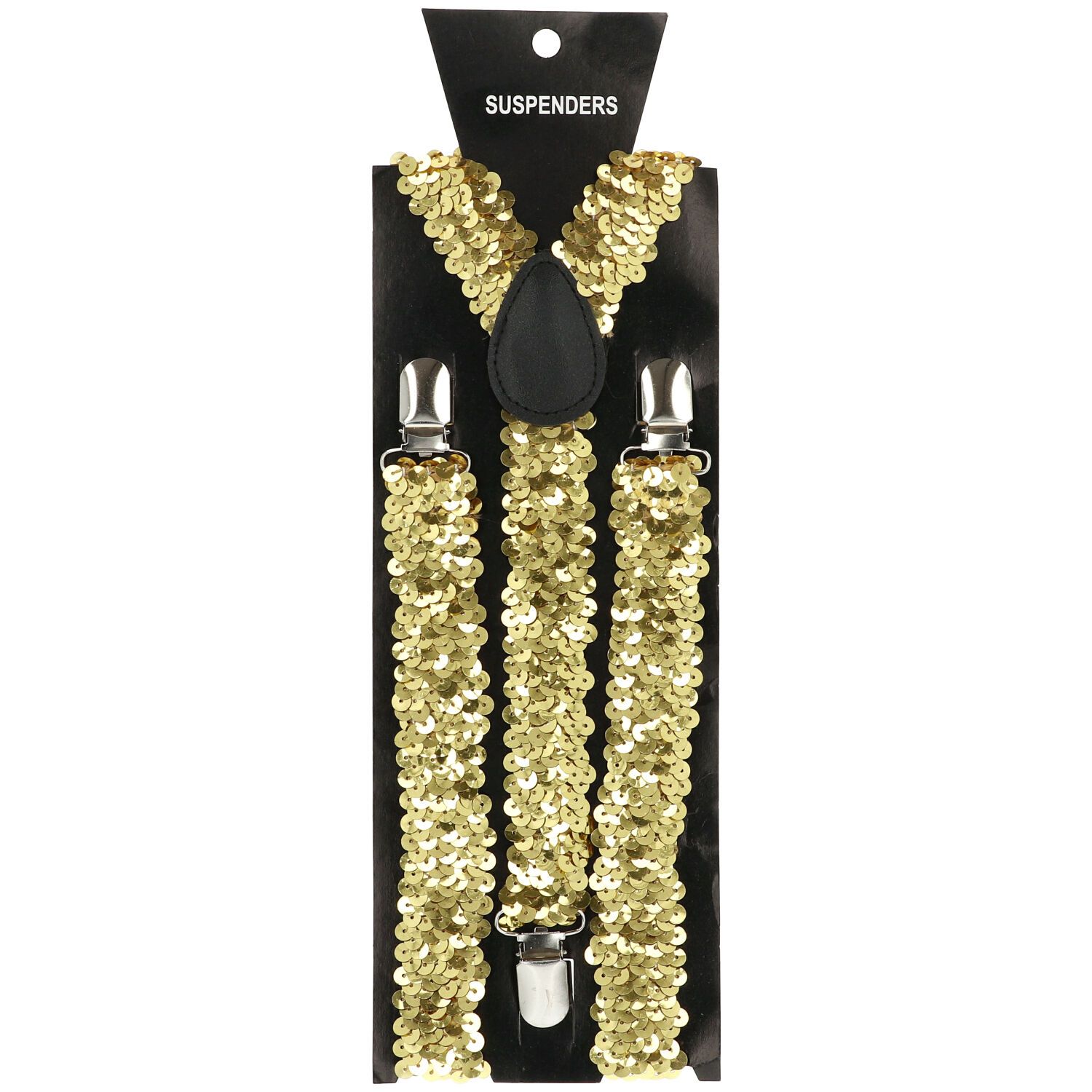 Feestelijke Gouden Pailletten Bretels