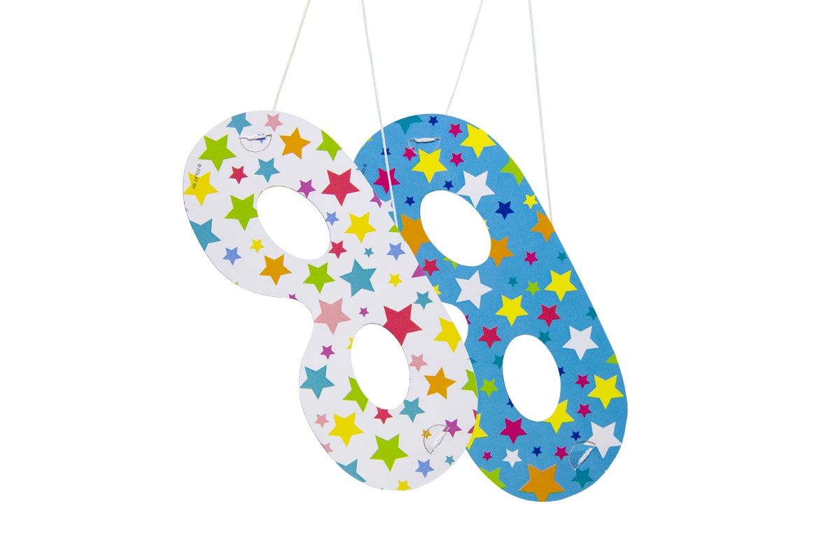 Feestelijke Oogmaskers Sterren 6 Stuks