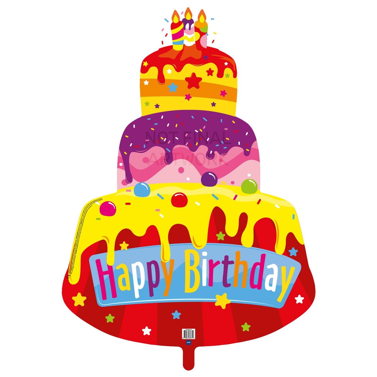Feestelijke Verjaardagstaart Folieballon