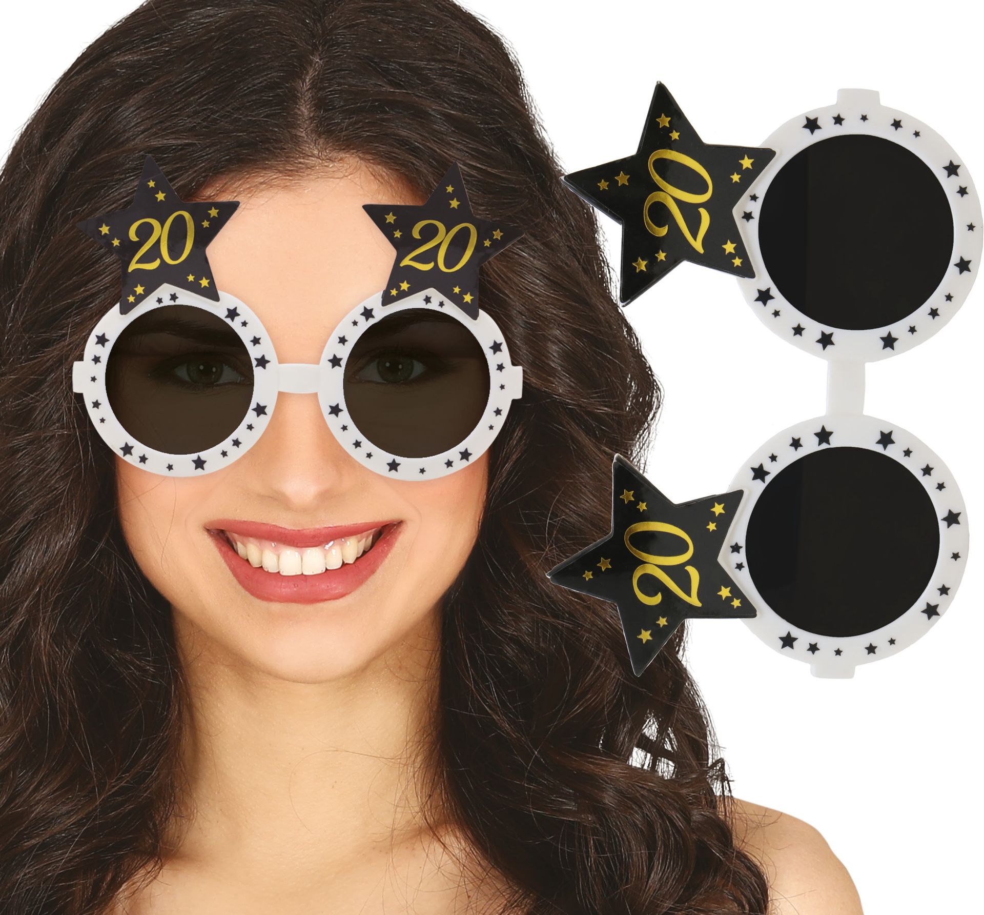 Feestelijke Witte Bril 20 Jaar