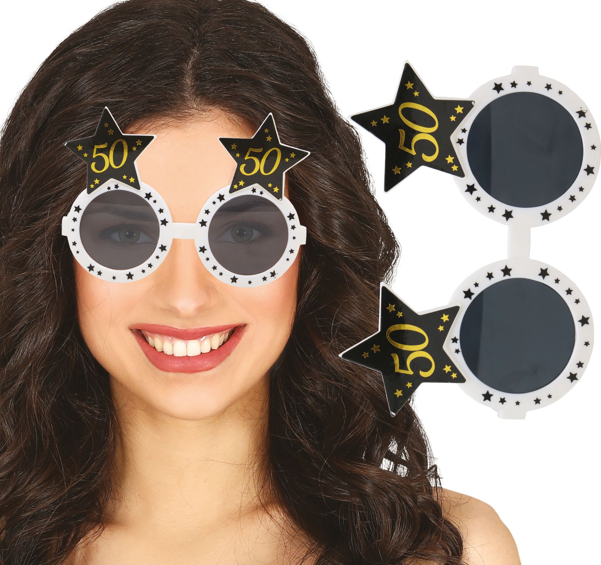 Feestelijke Witte Bril 50 Jaar