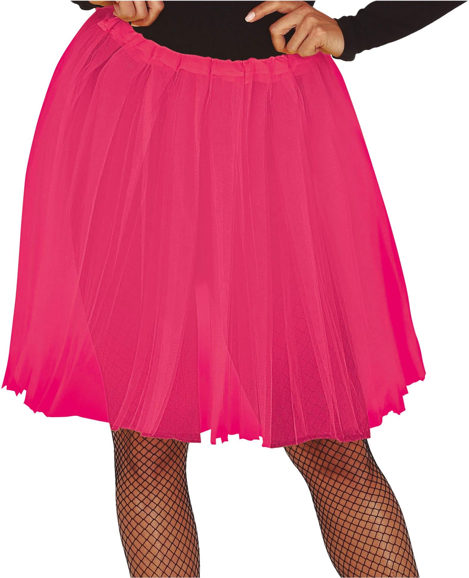 Fel Roze Lange Tutu Dames 60cm