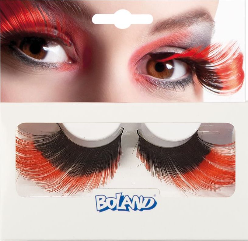 Flamboyant Nepwimpers Zwart Rood