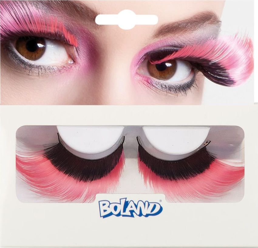 Flamboyant Nepwimpers Zwart Roze