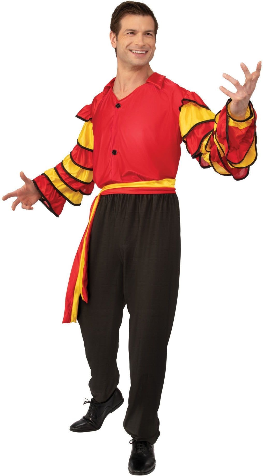 Flamenco Danser Rood Kostuum Heren