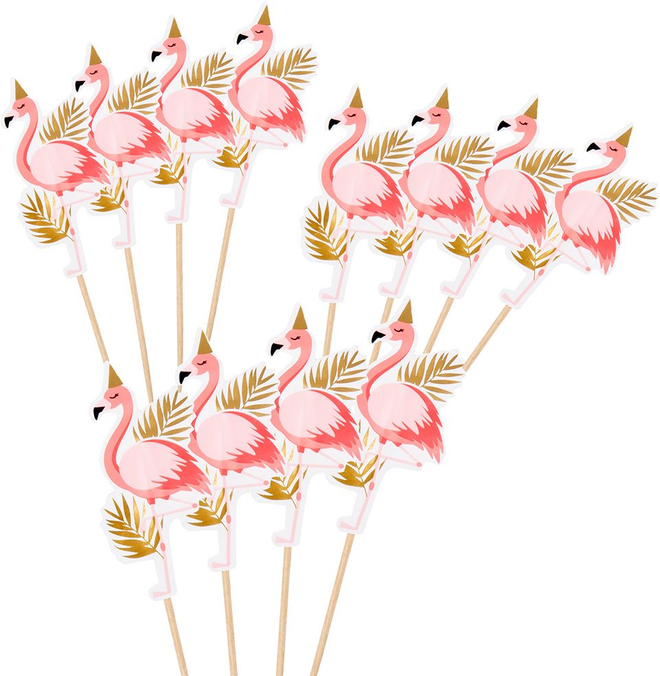 Flamingo party cocktailprikker