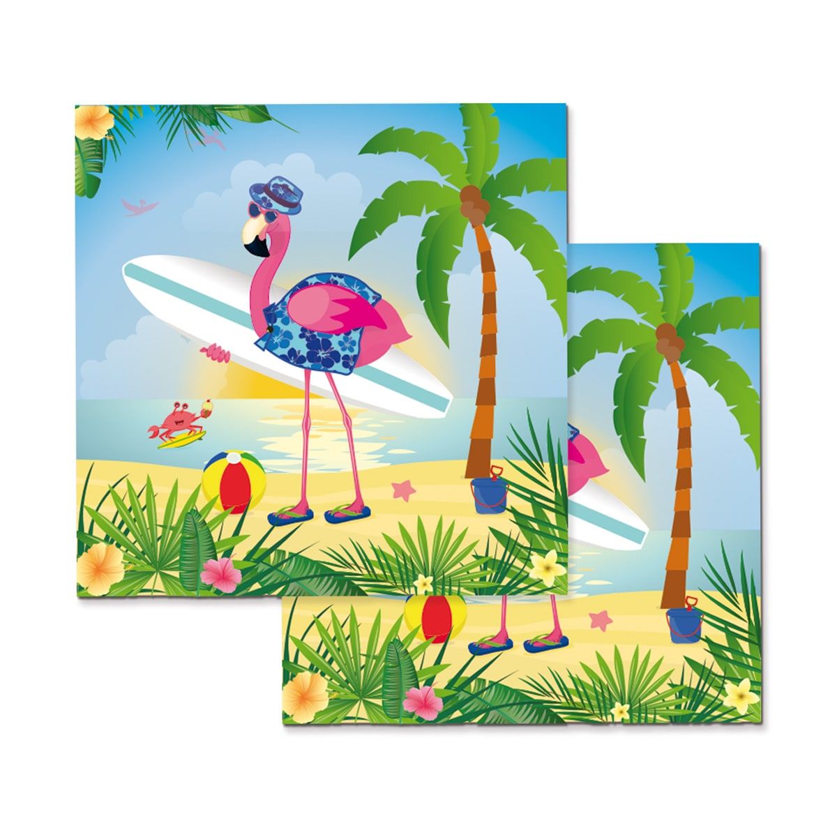 Flamingo Summerparty Servetten 20 Stuks