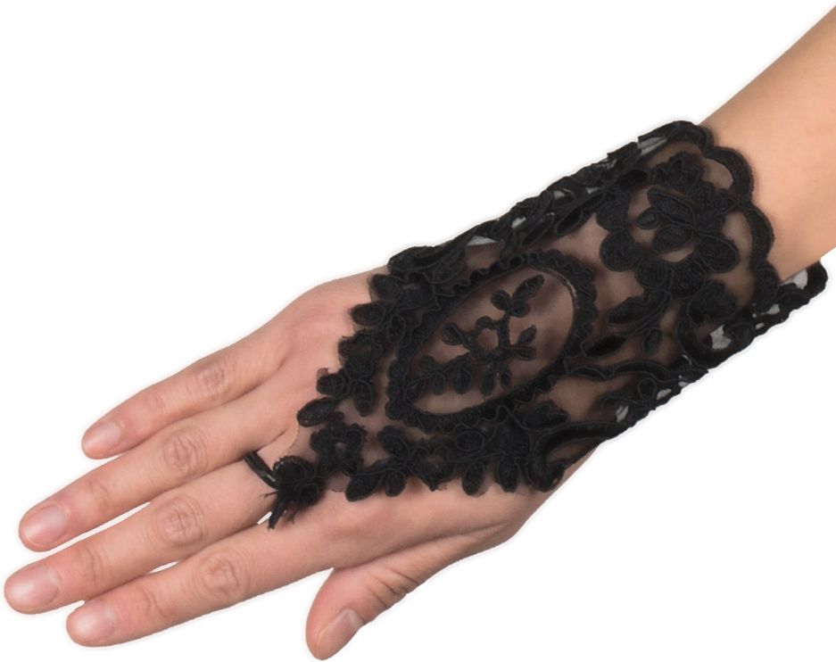 Florence kanten handschoenen zwart