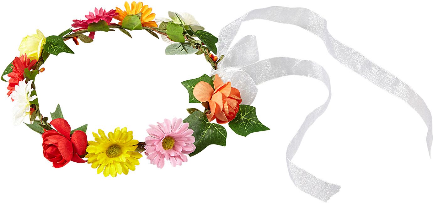Flower Power Diadeem met Lint