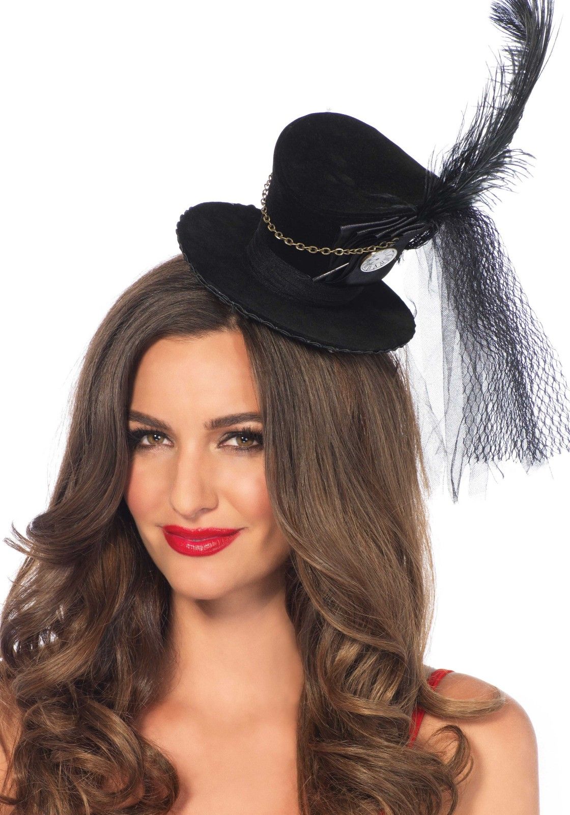 Fluwelen Hoedje met Veer