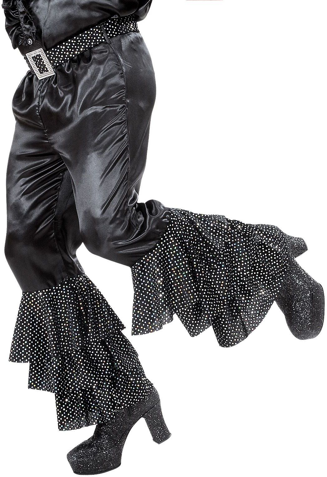 Fluwelen Zwarte Heren Broek