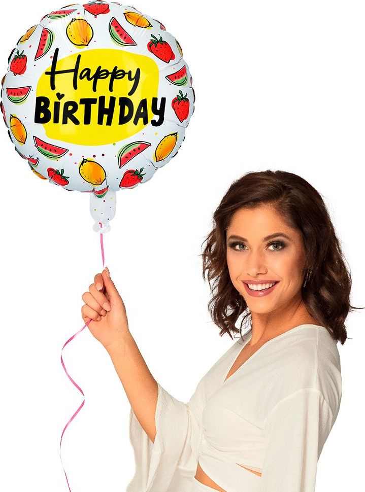Folie Ballon Fruit Happy Birthday