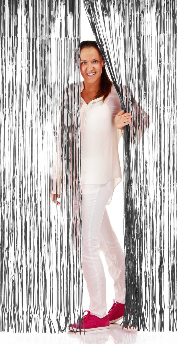 Folie Deurgordijn 200cm Zilver