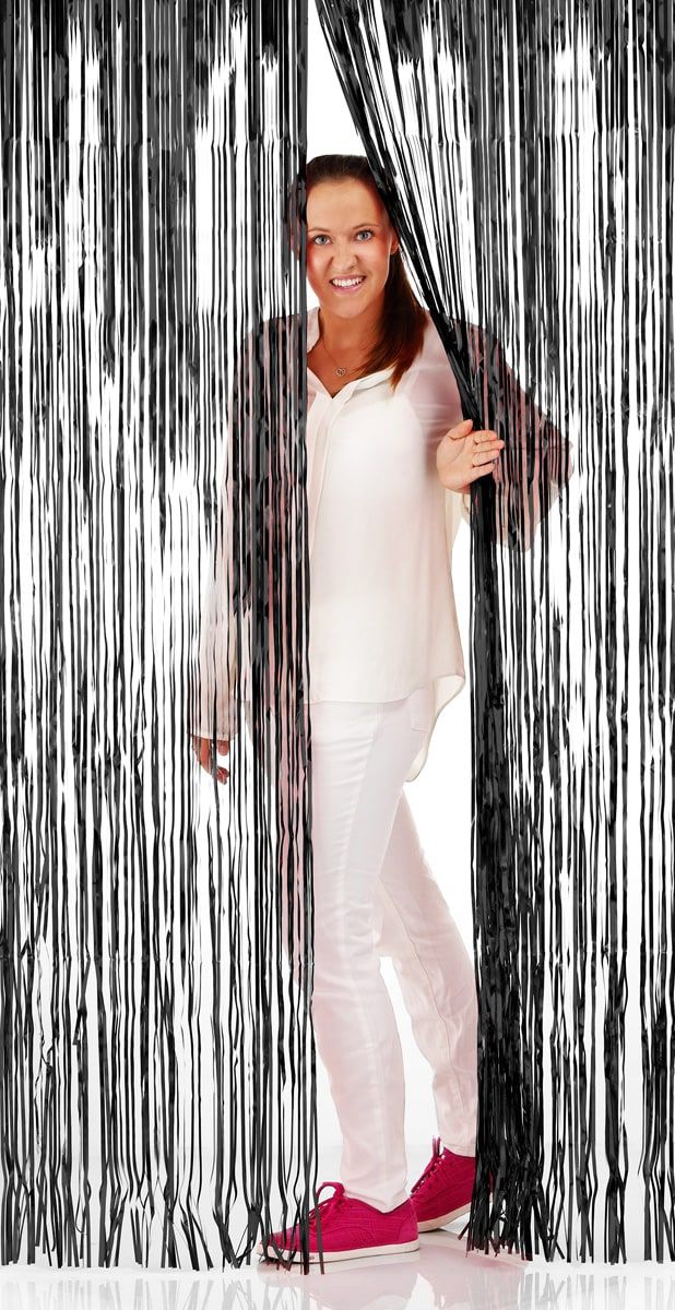 Folie Deurgordijn 200cm Zwart