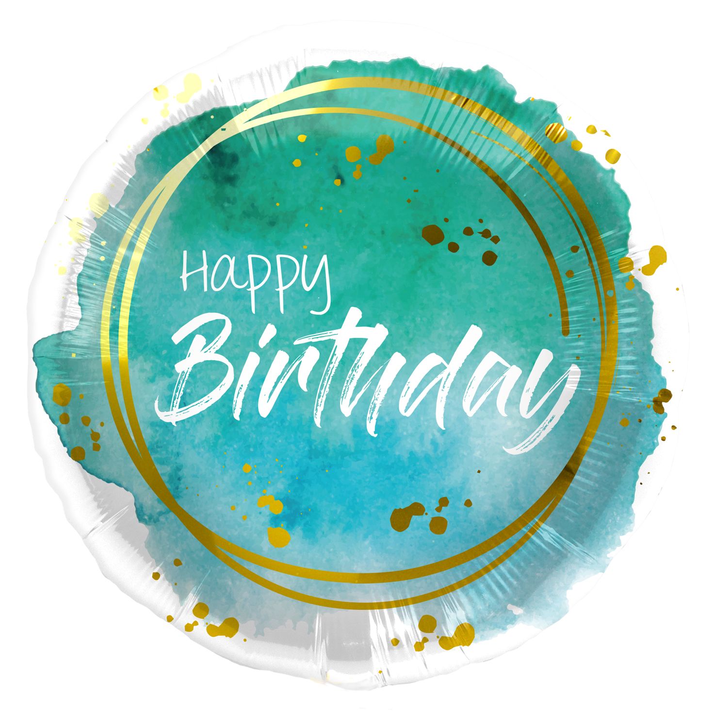 Folieballon Aquarelle Verjaardag