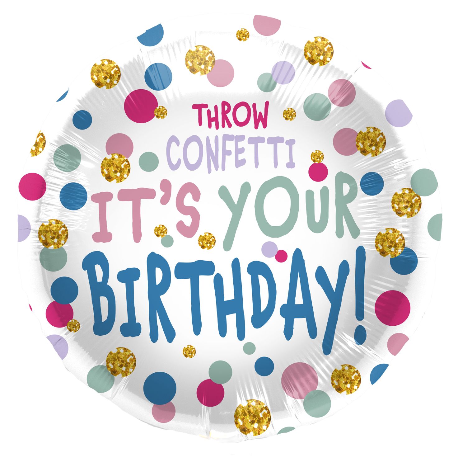 Folieballon Confetti Birthday