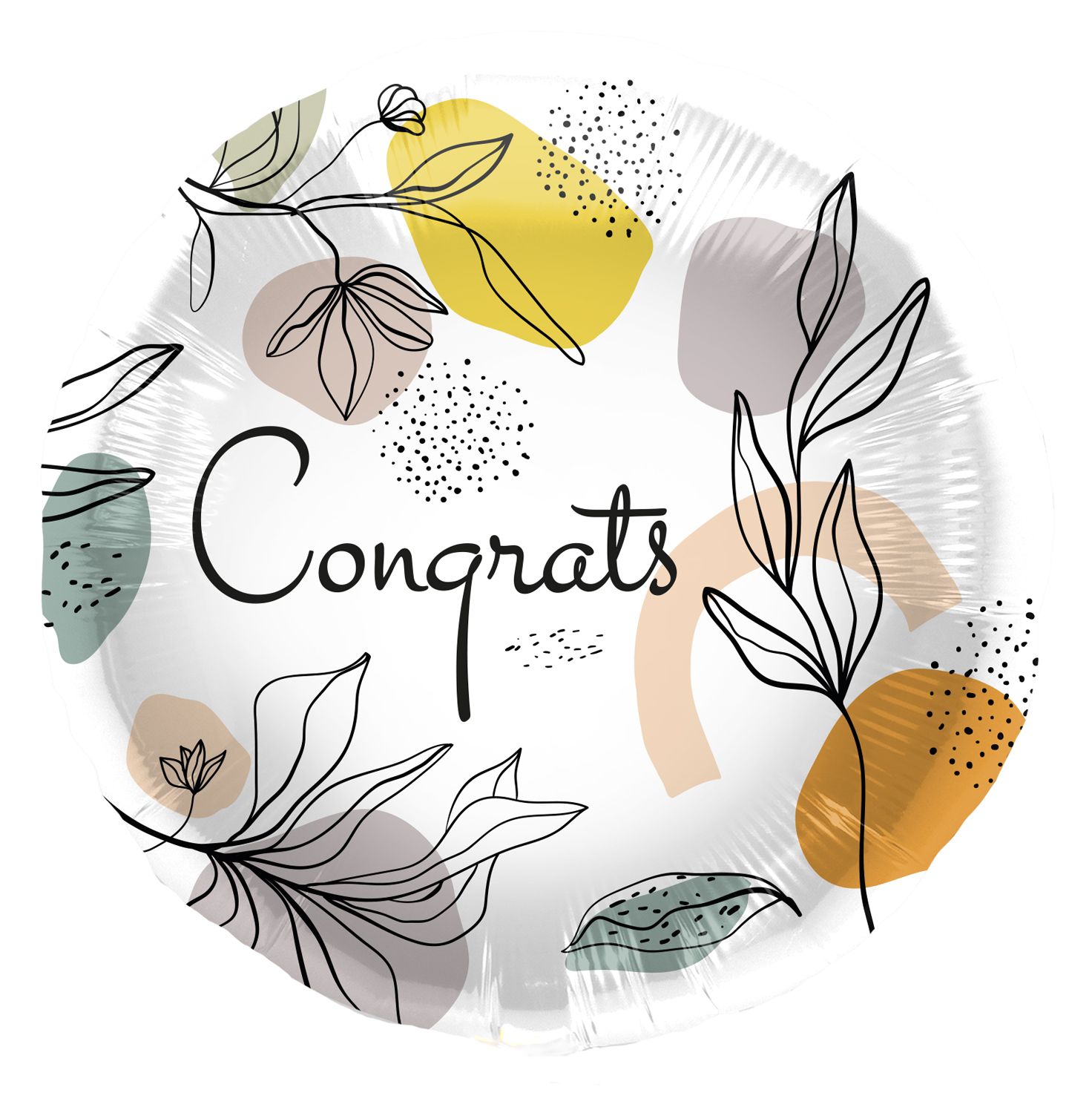 Folieballon Congrats Line Art