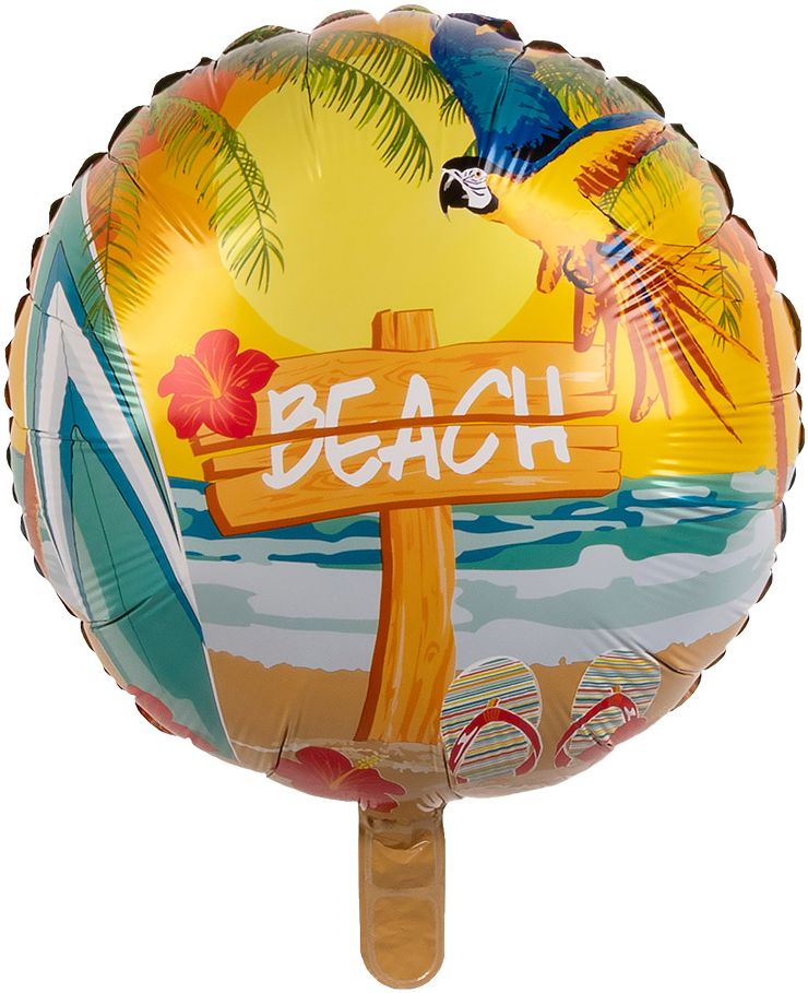 Folieballon dubbelzijdig beach